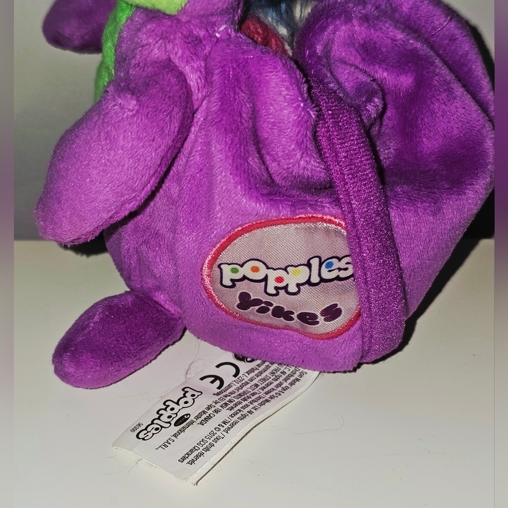 Popples Plush Yikes 9'' Netflix Doll Blue Purple Green Toy Spin Master Stuffed - Picture 3 of 4